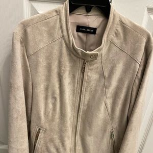 Faux suede jacket; lined